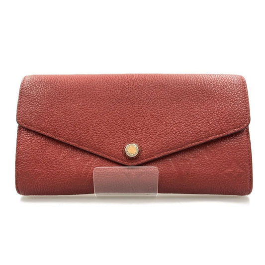 Louis Vuitton Monogram Empreinte Portefeuille Sarah Bifold Wallet Red