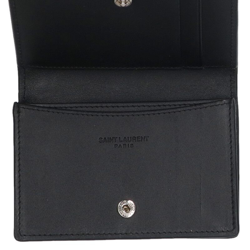 Saint Laurent Paris 469338 Fold Leather Coin Case Men's