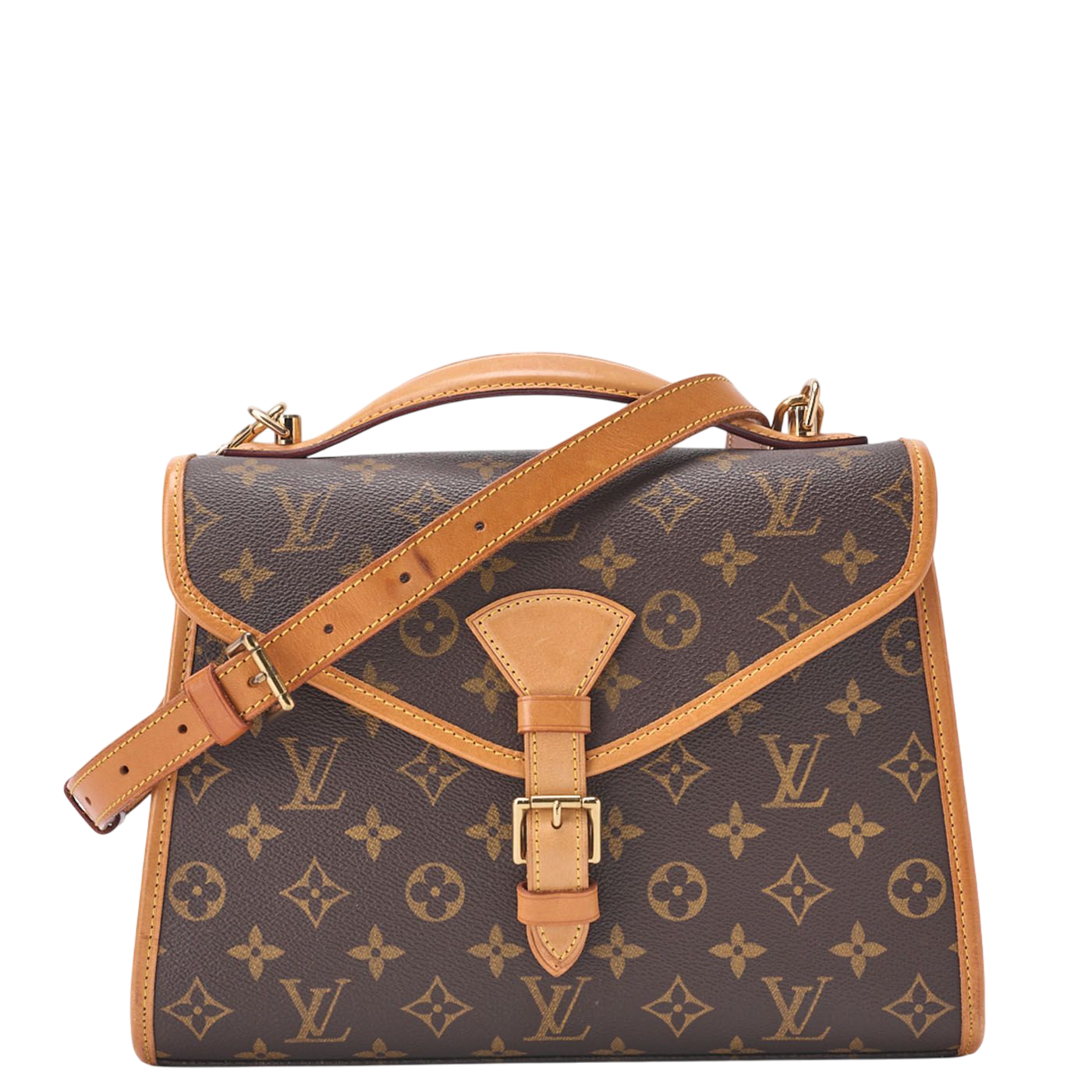 Louis Vuitton Monogram Bel Air Handbag Brown With Gold Hardware Shoulder Bag