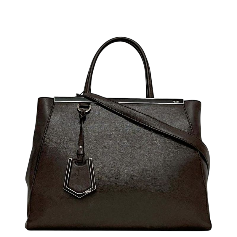 Fendi 2 Way Bag Toujours Dark Brown 8bh250