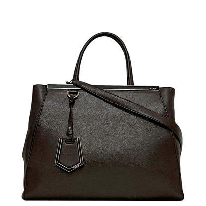 Fendi 2 Way Bag Toujours Dark Brown 8bh250