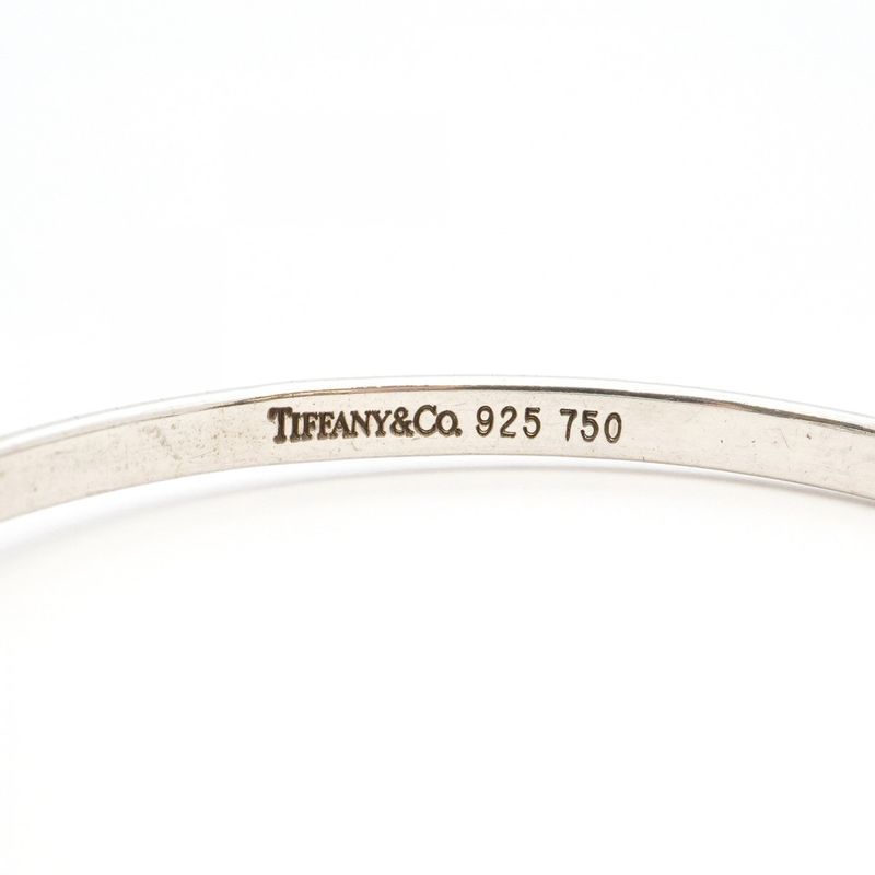 Tiffany & Co Bangle Hook And Eye 18K Yellow Gold Yellow Gold Silver 925 Women