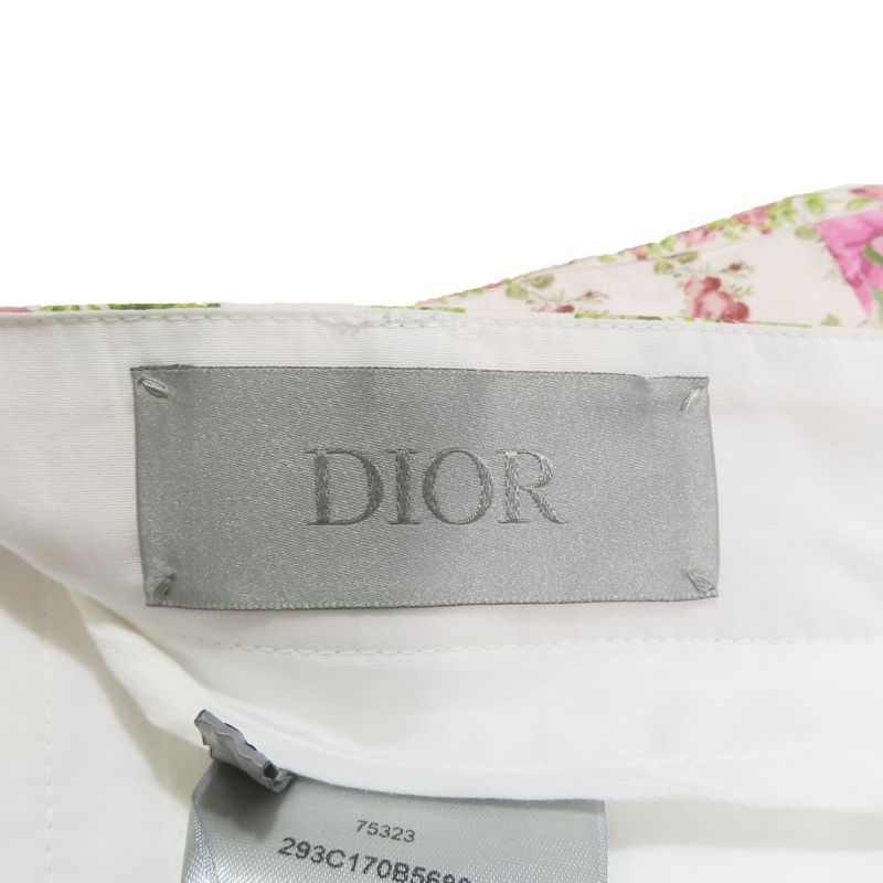 Unused 22AW DIOR Patchwork Short Half Pants Floral Rose Semi-wide 293c170b5680