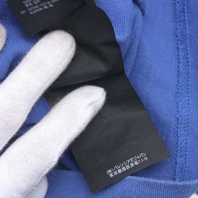 Balenciaga Docking T-shirt 518237 Long T XS Gray And Blue