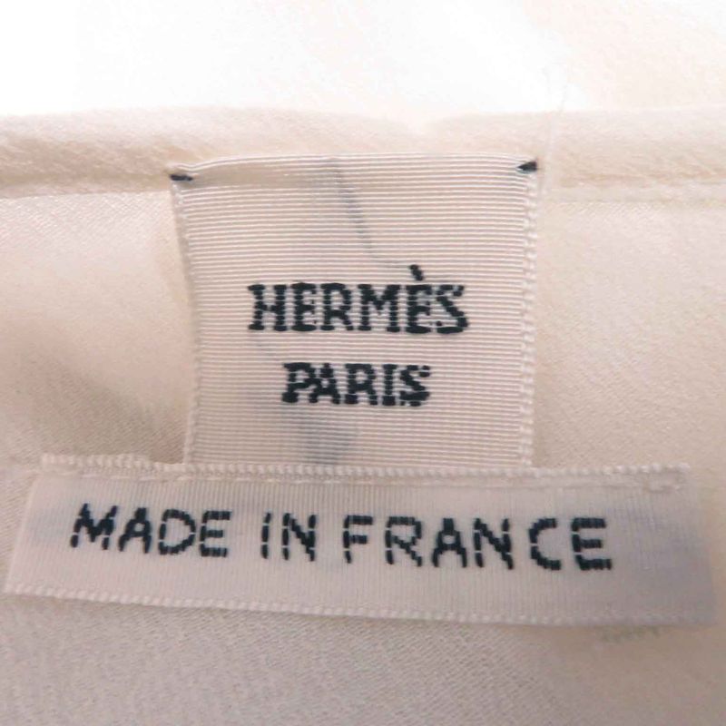 Hermes 23AW 3h0514dn 100% Silk Chaine D'ancre Design Do Re Boucles Pattern