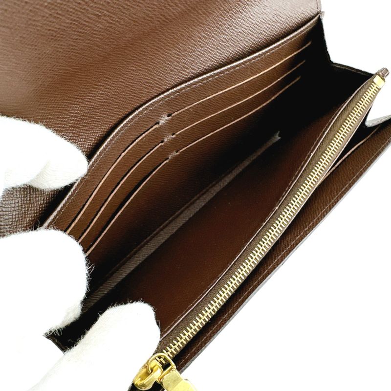 Louis Vuitton N63209 Damier Round Zipper Portefeuille-sarah Long Wallet Louis