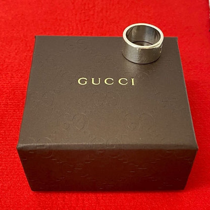 Gucci G Logo Cutout Ring Silver 925 No 19 Accessories 60302