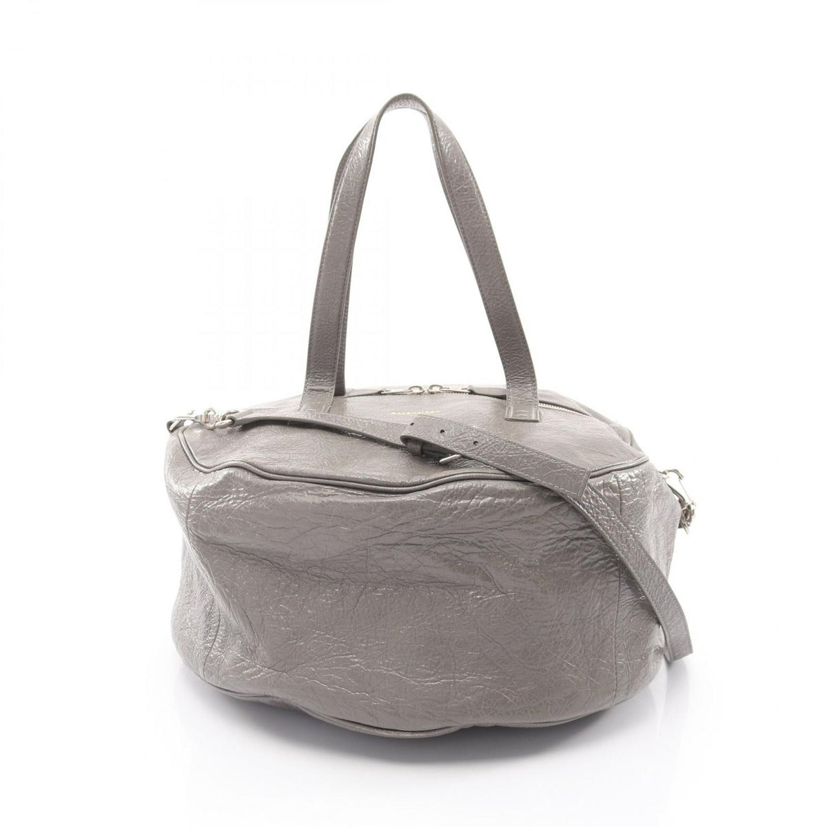 Balenciaga Boston Bag Air Gray Leather Hobo