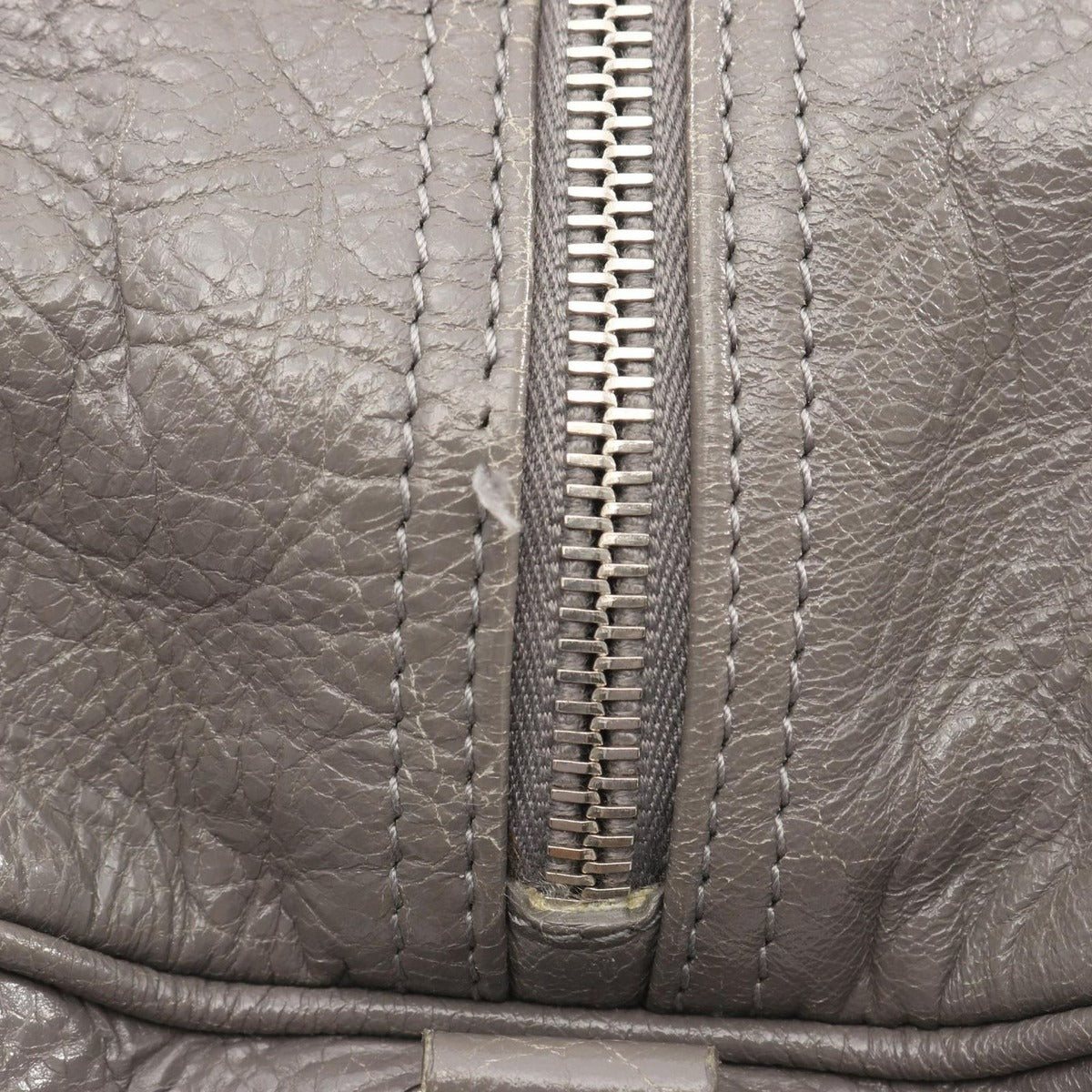 Balenciaga Boston Bag Air Gray Leather Hobo — view 8