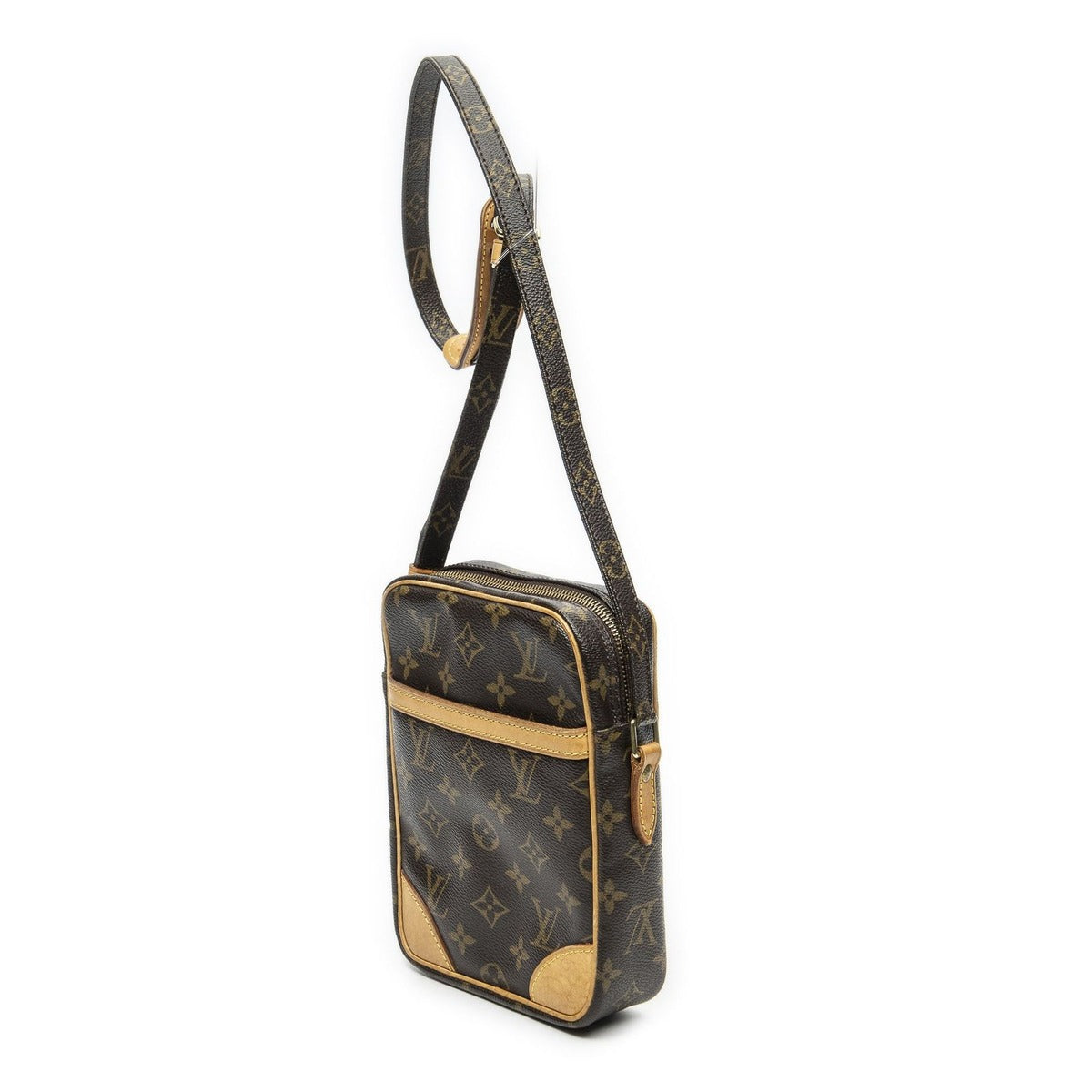 Louis Vuitton Danube Brown Monogram Canvas Shoulder Bag — view 2