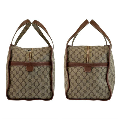 Gucci Sherry Line Beige Gold Hardware GG Supreme Canvas 211133 Boston Bag