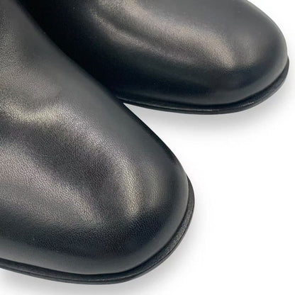 Hermes Long Boots Shoes Leather Black — view 6
