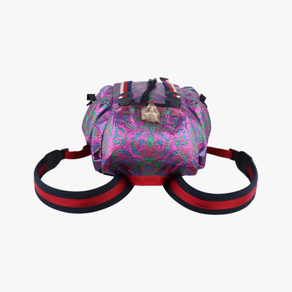Gucci Brocade Tech Pack Purple And Multicolor PVC Coated Canvas 466467 E02164197