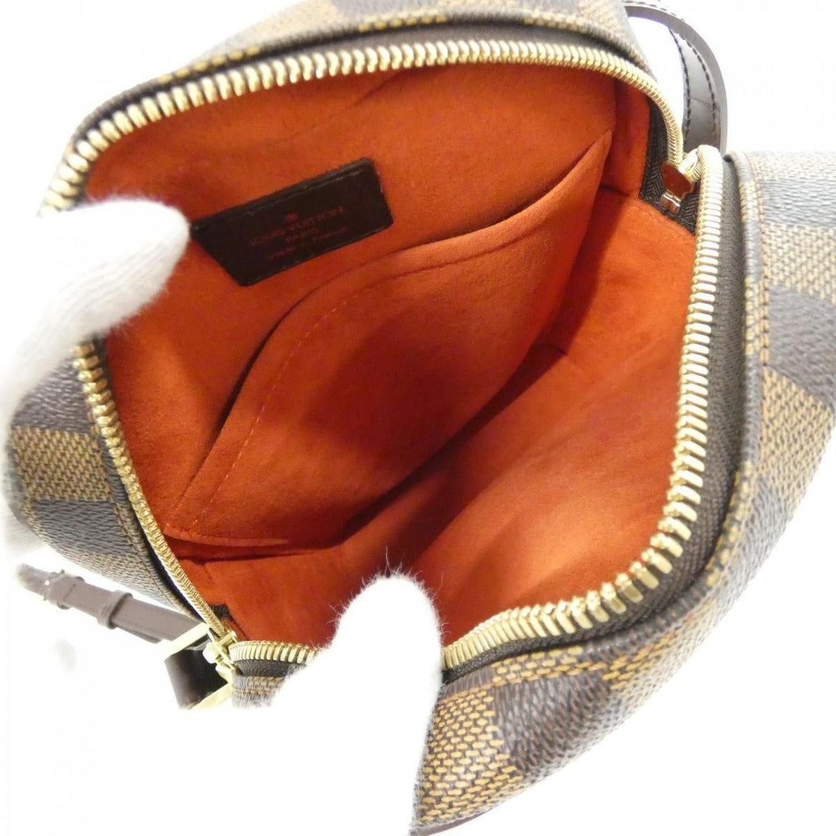 Louis Vuitton Vintage Damier Ipanema PM Shoulder Bag Ebene — view 9