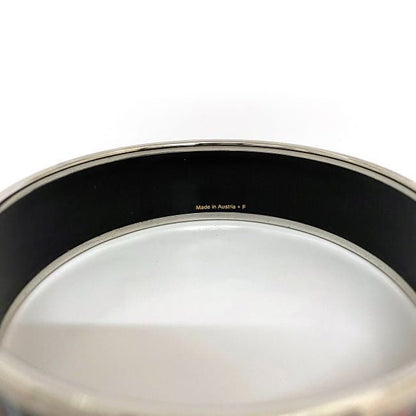Hermes Bangle Emile GM Silver Navy Bordeaux Excellent Condition