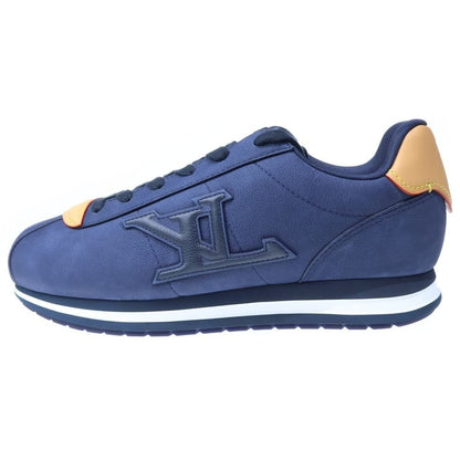 Louis Vuitton LV Buttersoft Suede Leather Low Cut Sneakers Navy