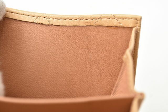 Chanel Wallet Chanel 3 Fold Wallet A82288 Lambskin Beige Silver Hardware