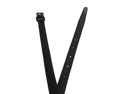 Belt Women's Black Fa4108 Saint Laurent Leather Silver Hardware Belt