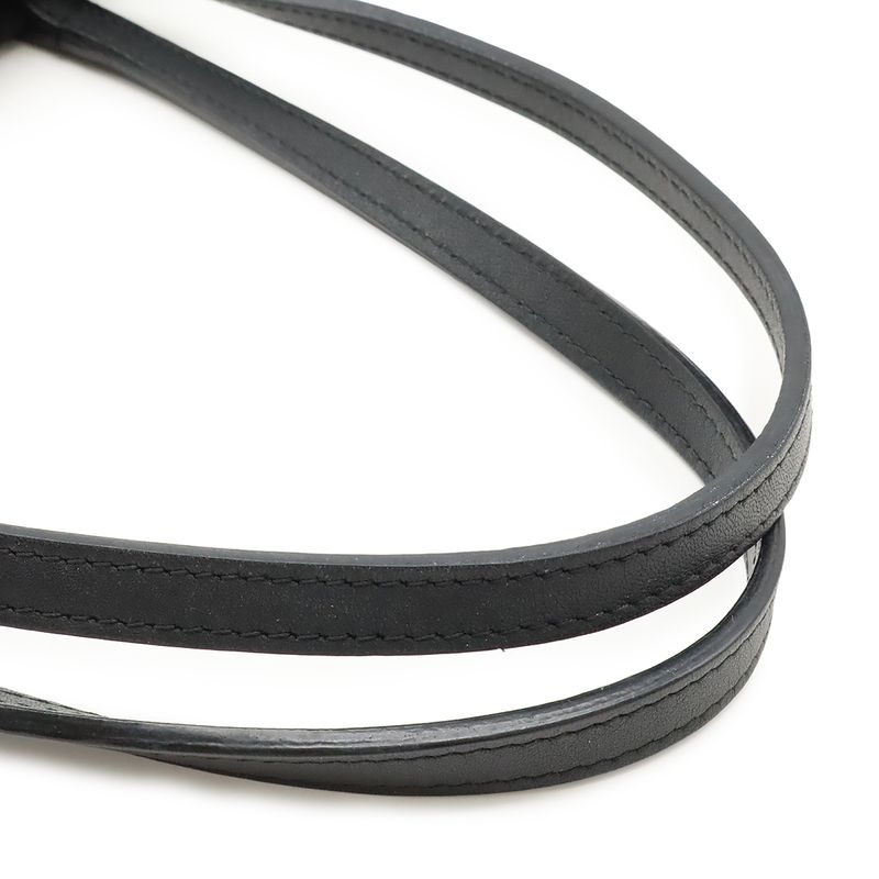 Chanel Let's Lemon Straight Tote Bag Shoulder Bag Canvas Leather Ivory Black