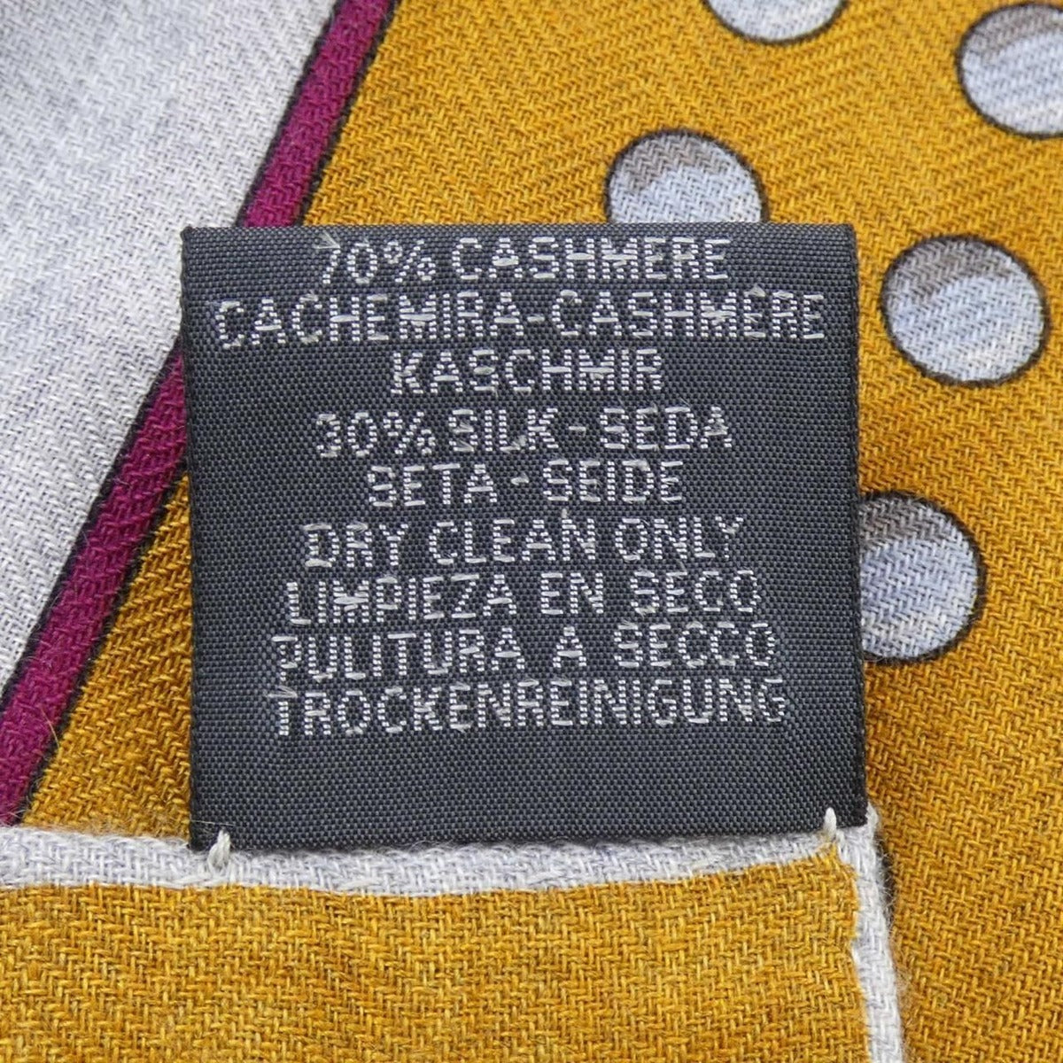 Hermes Grand Tralala Carre Shawl Gray Brown Green — view 3
