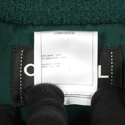 Chanel CC Logo Button Wool Jacket — view 4