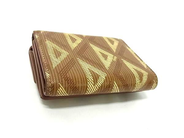 DIOR CD Diamond PVC Trifold Wallet Coin Purse Billfold Card Holder