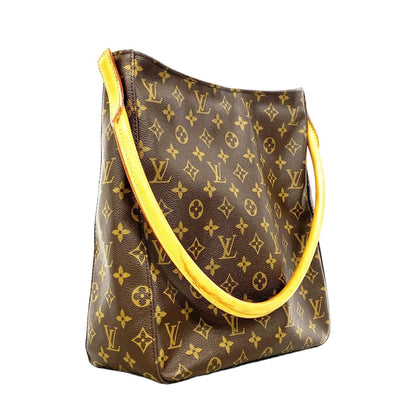 Louis Vuitton Shoulder Bag Monogram Looping GM Brown — view 2