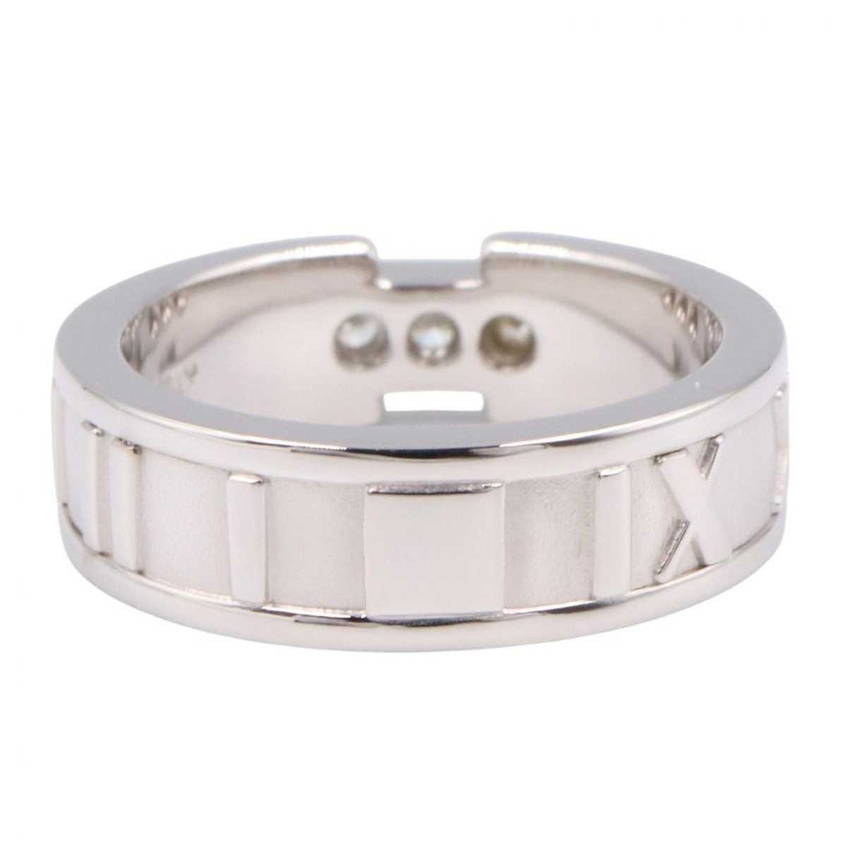 Tiffany & Co Ring Atlas 18k White Gold Diamond — view 4