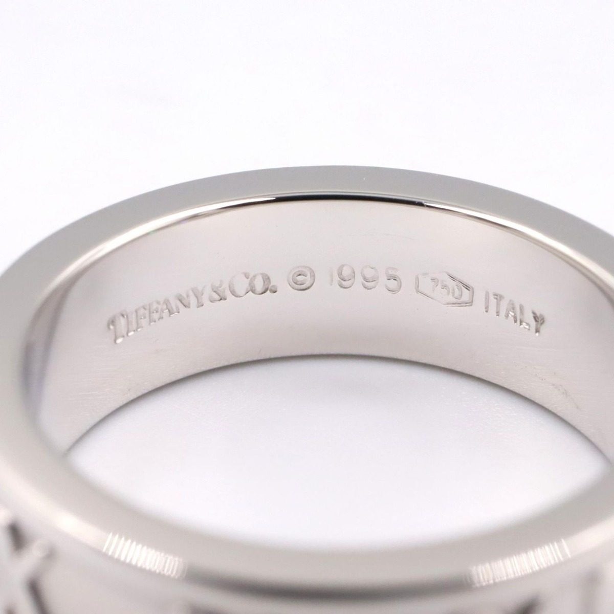 Tiffany & Co Ring Atlas 18k White Gold Diamond — view 5