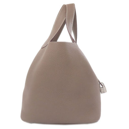 Hermes Picotin Lock MM Etope Silver Hardware Handbag Taurillon Women