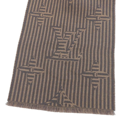 Louis Vuitton Echarpe LV Harmony with Fringe Scarf Brown — view 5