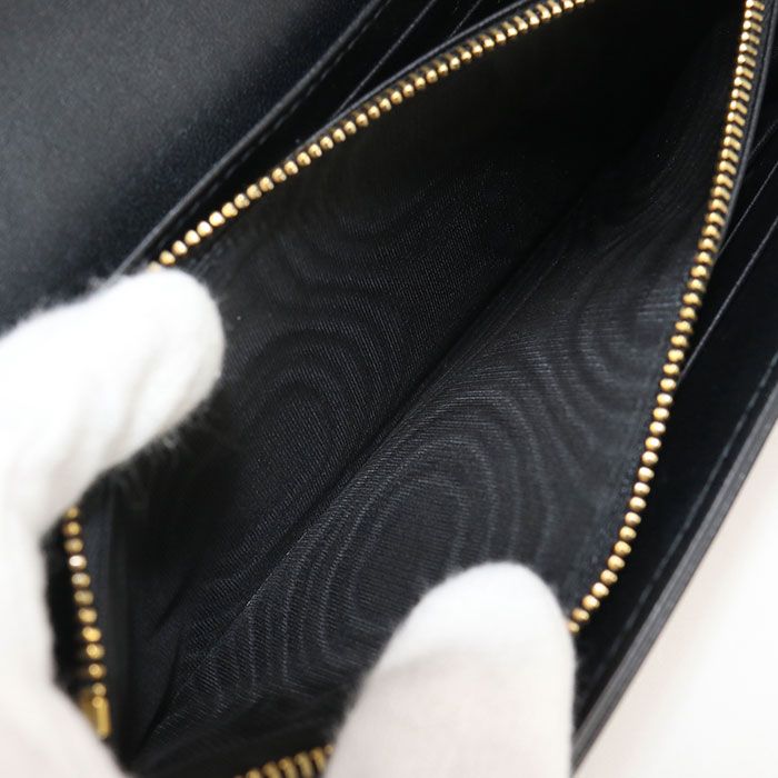 DIOR Orchid Long Wallet Dior Caro S5039 UWHC M900 Long Wallet With Two Fold