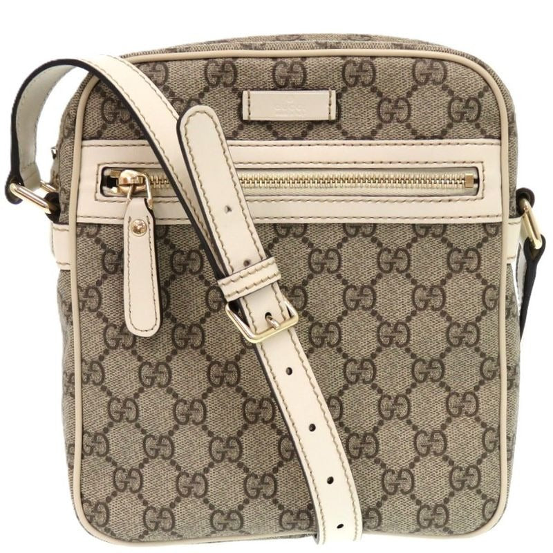 Gucci GG Supreme Canvas Brown Shoulder Bag 0398