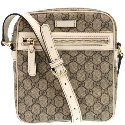 Gucci GG Supreme Canvas Brown Shoulder Bag 0398