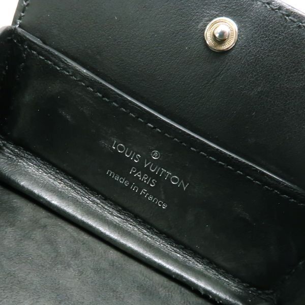 Louis Vuitton Taiga Coin Purse Coin Purse M30598 Noir Black RFID Coin Case With