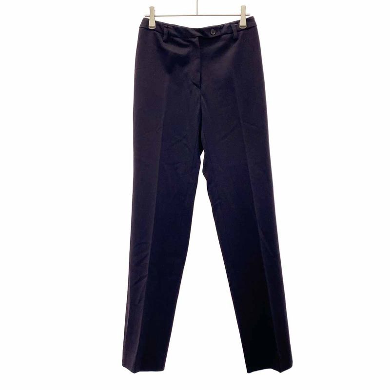 Prada Wool Stretch Slacks Pants Purple 38