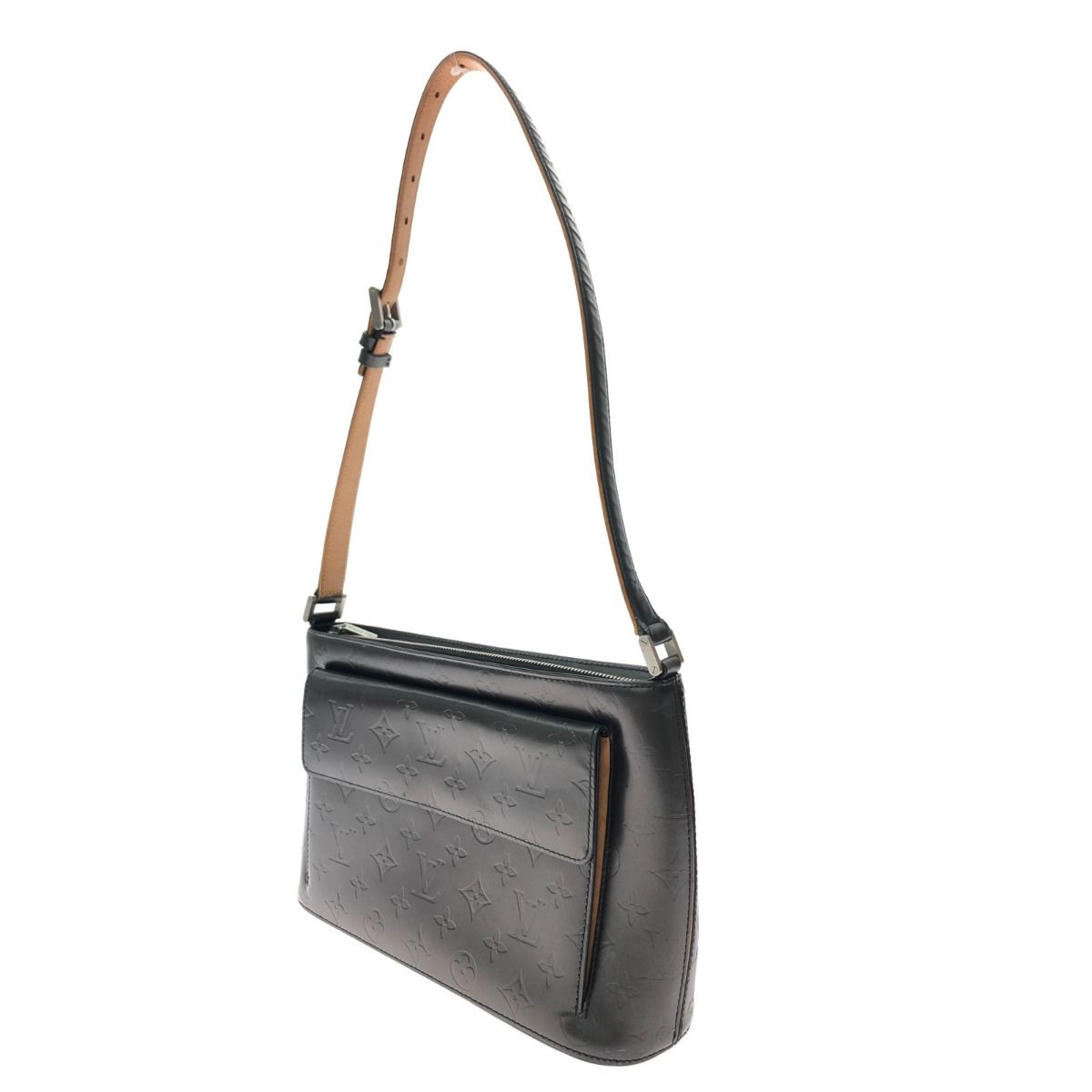 Louis Vuitton Women's Shoulder Bag Monogram Matte Alston M55122 Noir