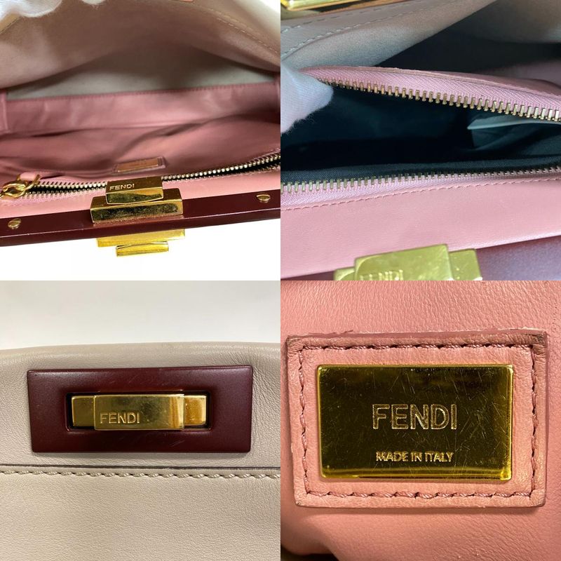 Fendi 8bn290 Peekaboo Medium 2WAY Shoulder Bag Cabas  Diagonal Shoulder Brand