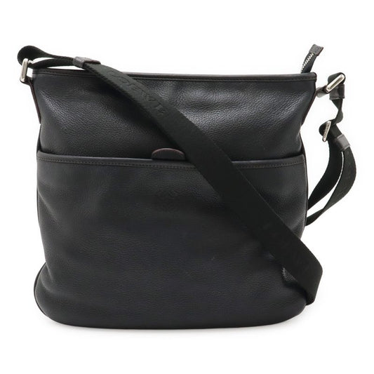 Loewe Anagram Shoulder Bag Crossbody Depth None Leather Black Silver Hardware