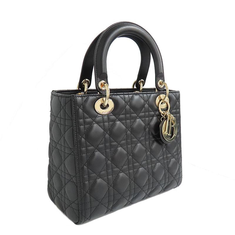 Christian Dior Lady Dior Medium Canaage 2WAY Hand Shoulder - M0565onge