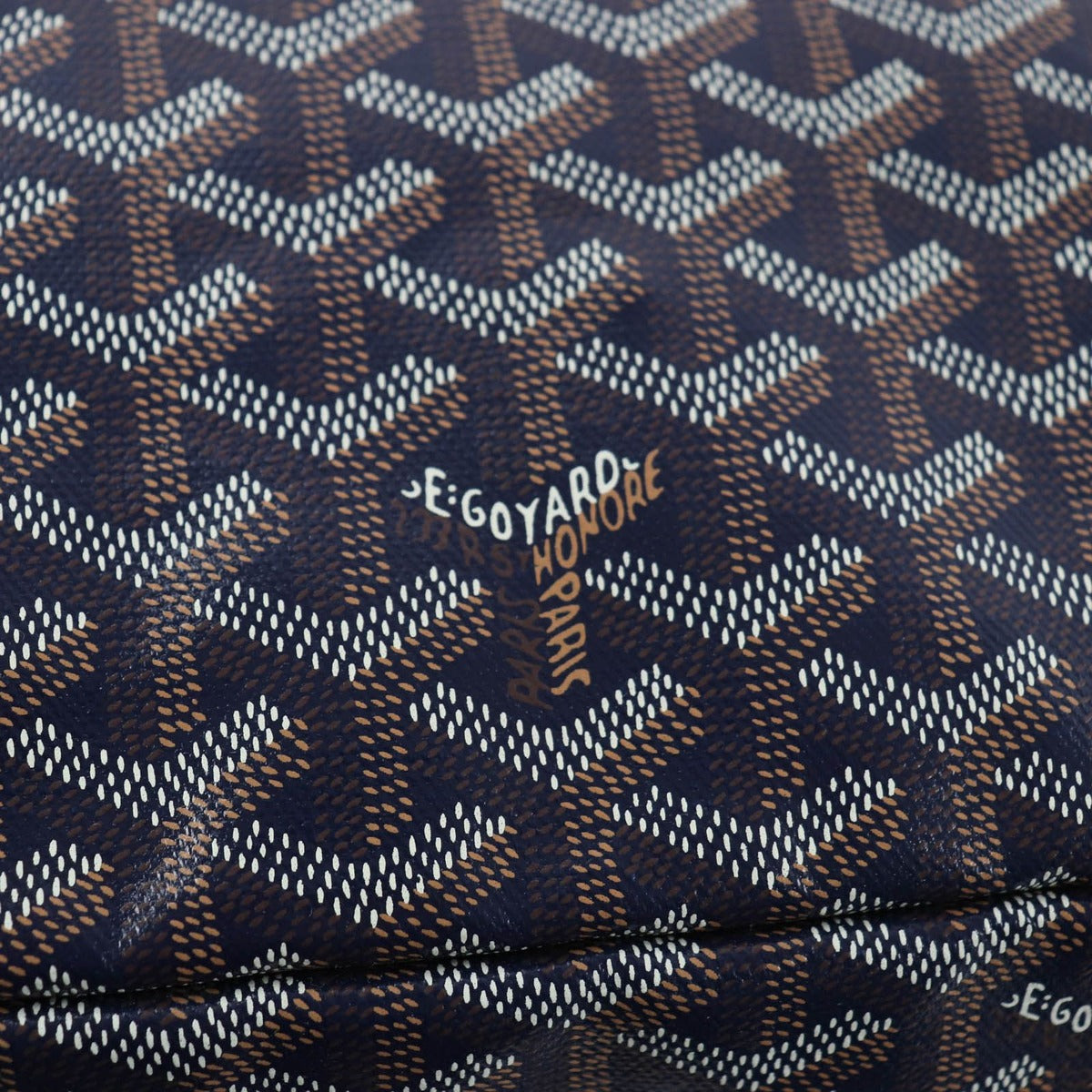 Goyard Boheme Hobo in Canvas Shoulder Bag Navy — view 7