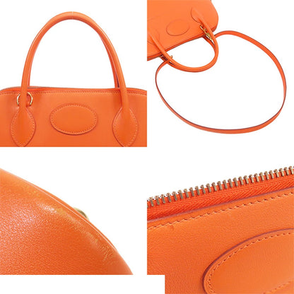 Hermes Bolide 31 Orange Gold Gulliver 2-Way Shoulder Bag Vintage — view 5
