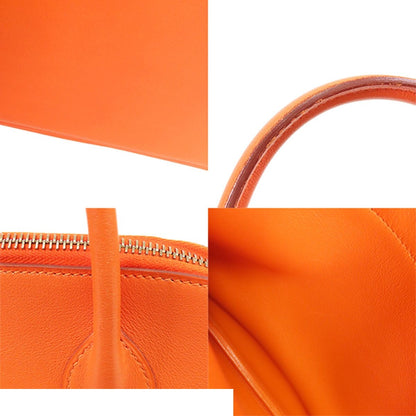 Hermes Bolide 31 Orange Gold Gulliver 2-Way Shoulder Bag Vintage — view 7