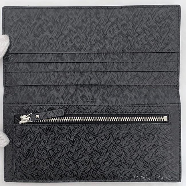 Saint Laurent Folding Long Wallet Black Tgn