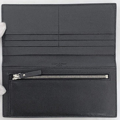 Saint Laurent Folding Long Wallet Black Tgn