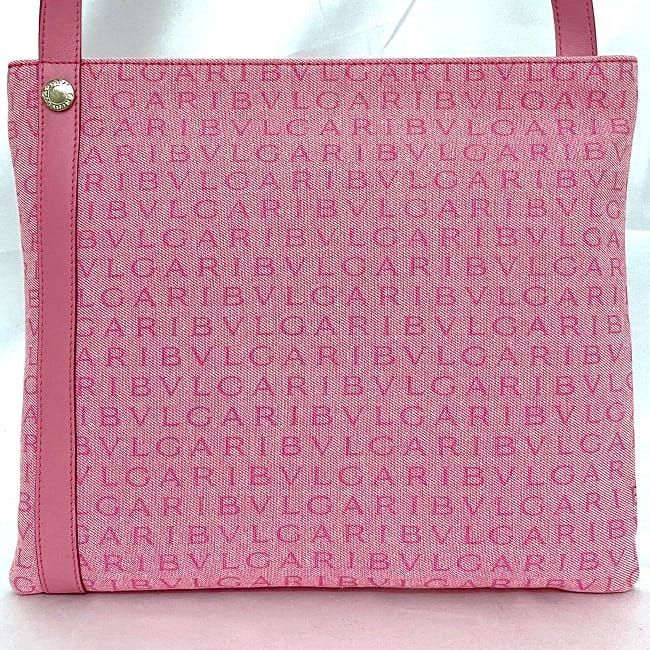 Bvlgari Shoulder Bag Pink Logomania Ec20545