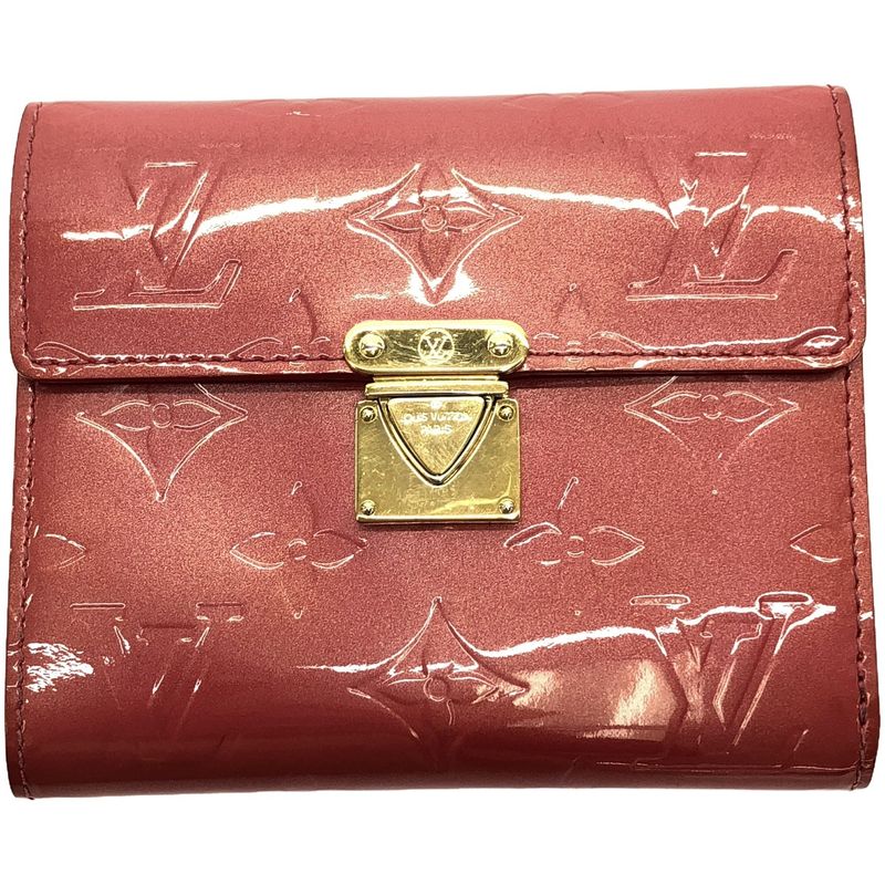 Louis Vuitton M9142f Vernis Portefeuille Koala Framboise Monogram Trifold