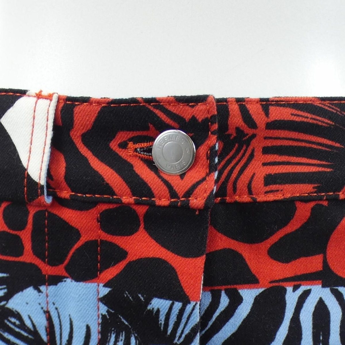 Hermes Wild Skirt Blue — view 5
