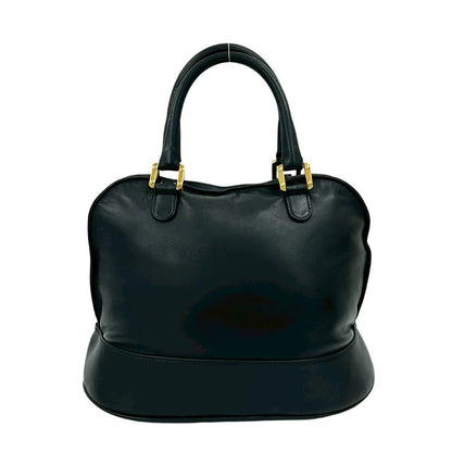 Loewe Vintage Anagram Logo Nappa Leather Boston Bag Tote Black — view 3