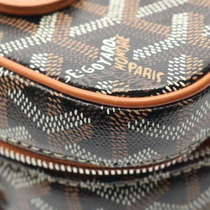 Goyard Handbag Muse Black Natural Canvas Leather Vanity Case Brown. Multicolor — view 8